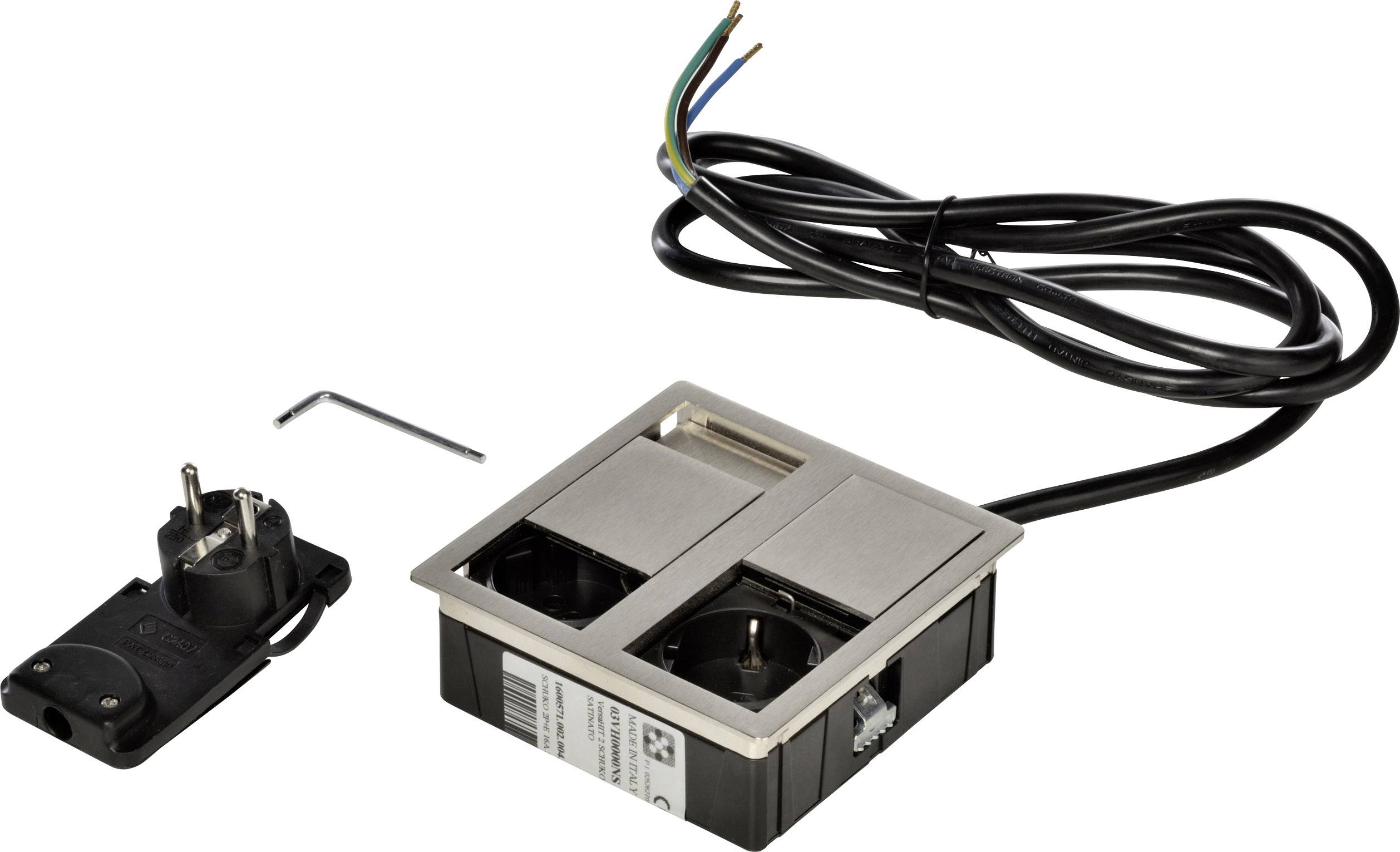 Kopp 939631014 Built-in power strip 2x Champagne 1 pc(s)