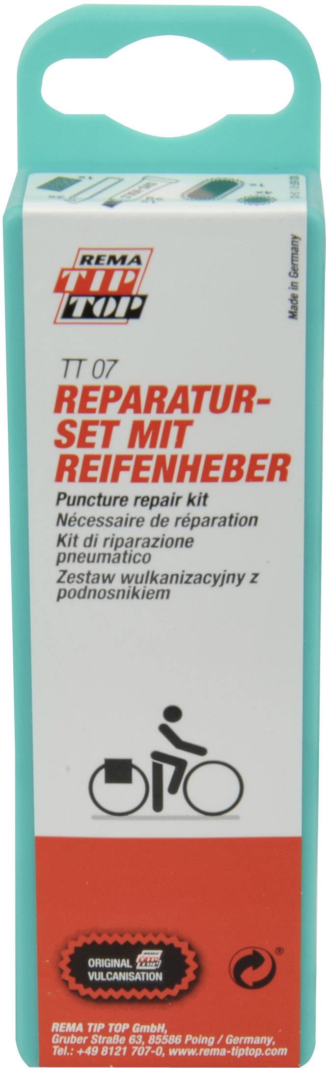 TipTop Rema 60663 Puncture repair kit Leisure (W x H x D) 4 x 14 x 2.5 cm