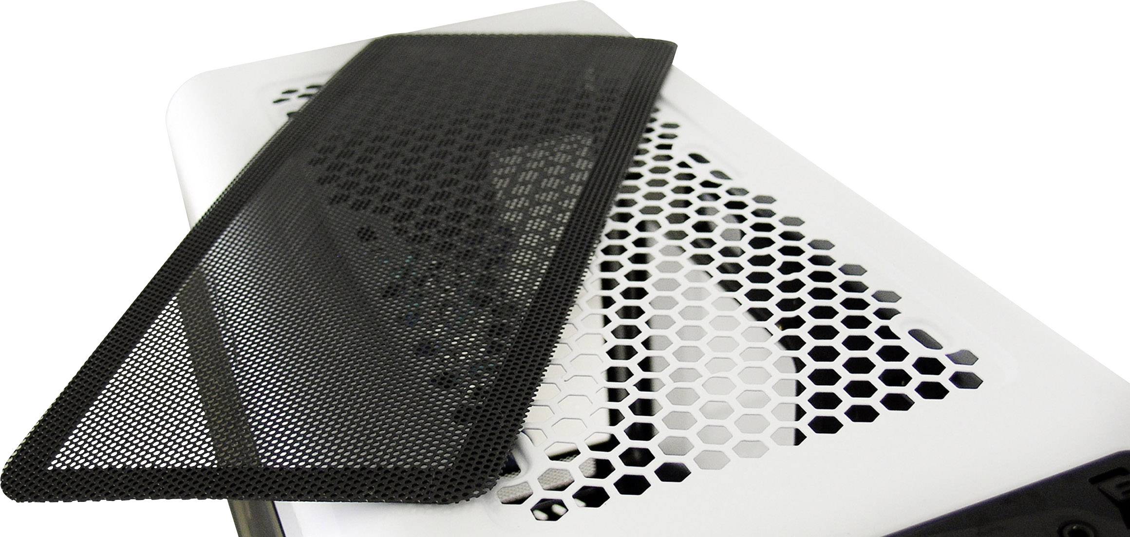 Midi tower PC casing, Game console casing LC-Power LC-988W-ON White 4 built-in LED fans, Built-in lighting, Fan controller