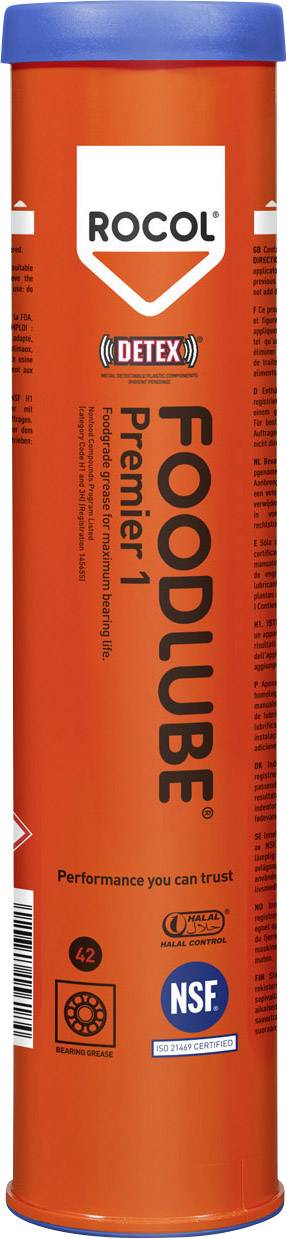 Rocol FOODLUBE PREMIER Food LUBE PREMIER PTFE reinforced bearing grease 380 g