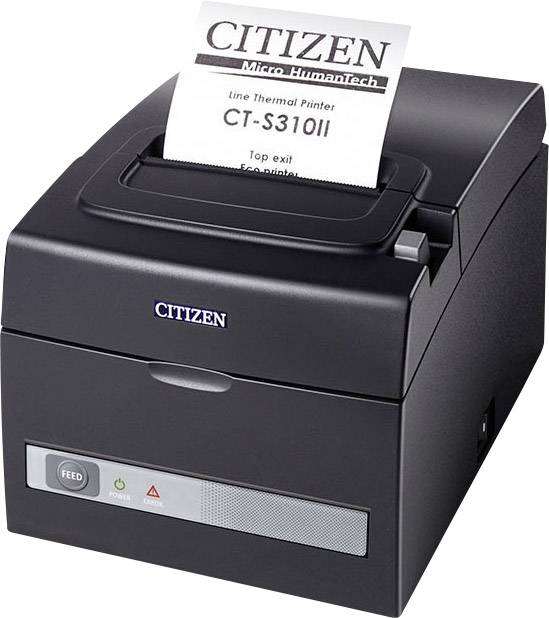 Citizen Office CT-S310II Receipt printer Direct thermal 203 x 203 dpi Black USB, RS-232, Cutter