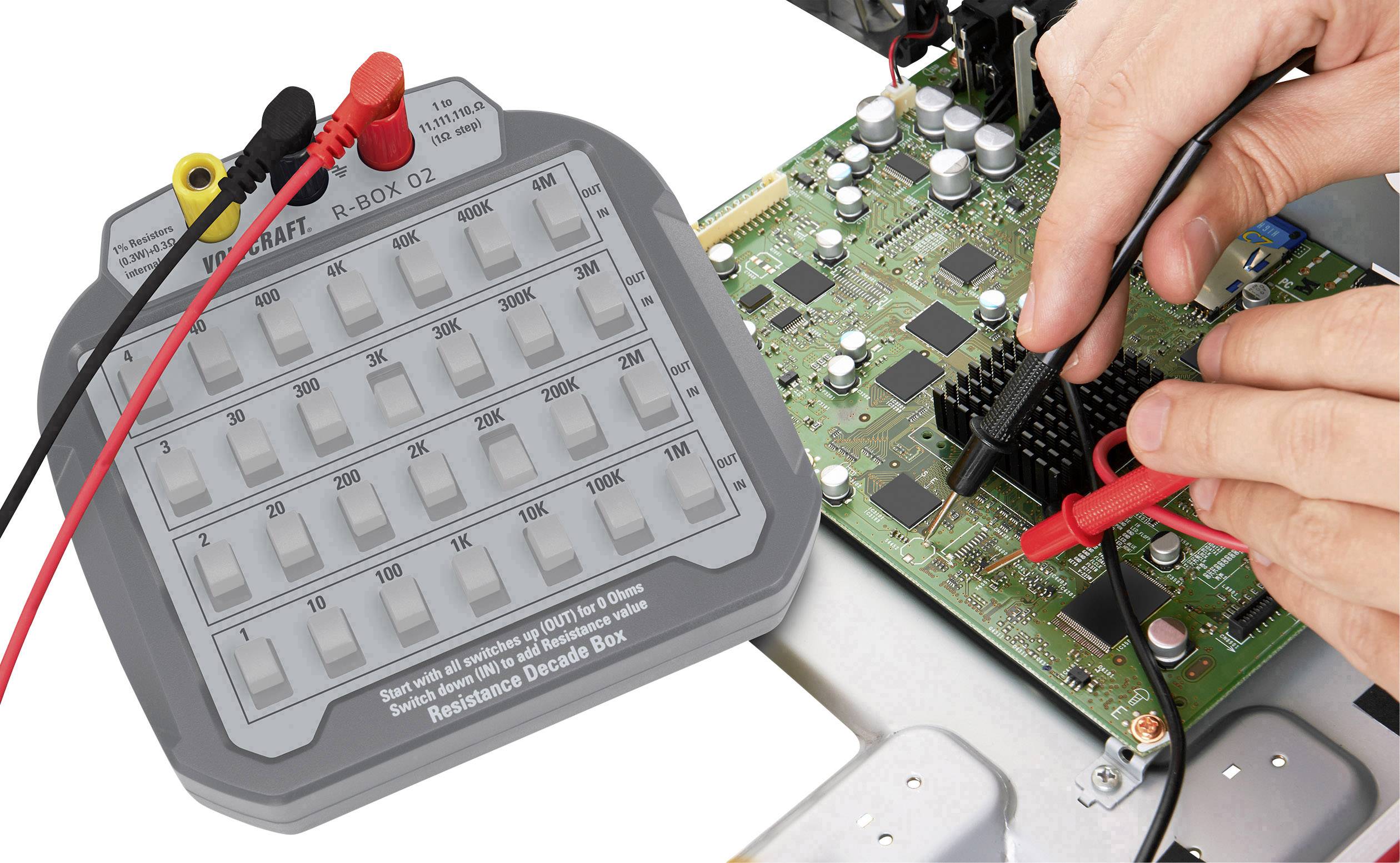 VOLTCRAFT R-BOX 02 Measurement decade Resistance 1 %