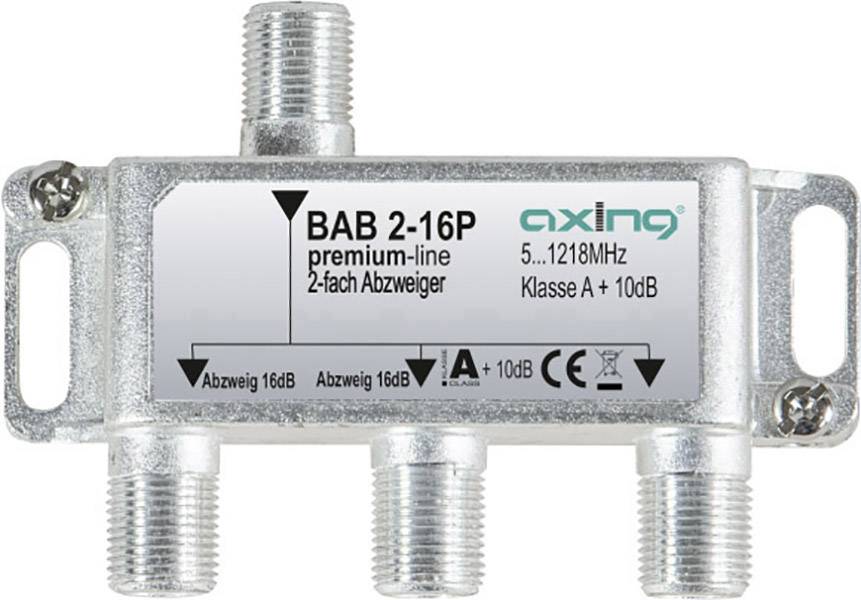 Axing BAB 2-16P Cable TV splitter 2-way 5 - 1218 MHz