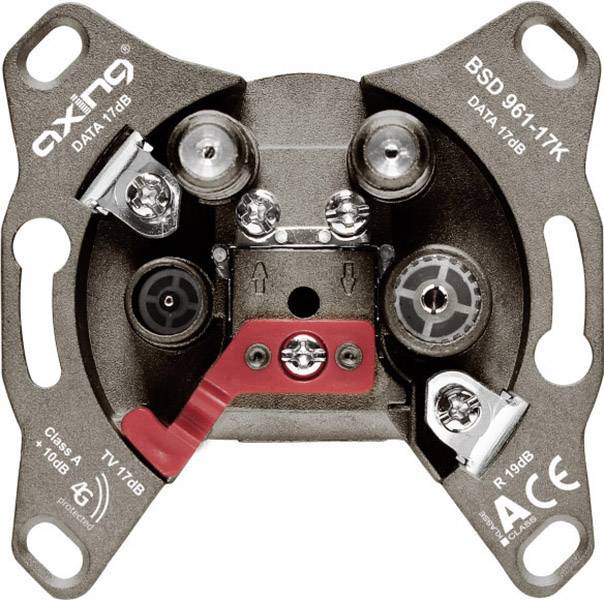 Axing BSD 961-17K Antenna socket Data, TV, FM Flush mount Non-terminated
