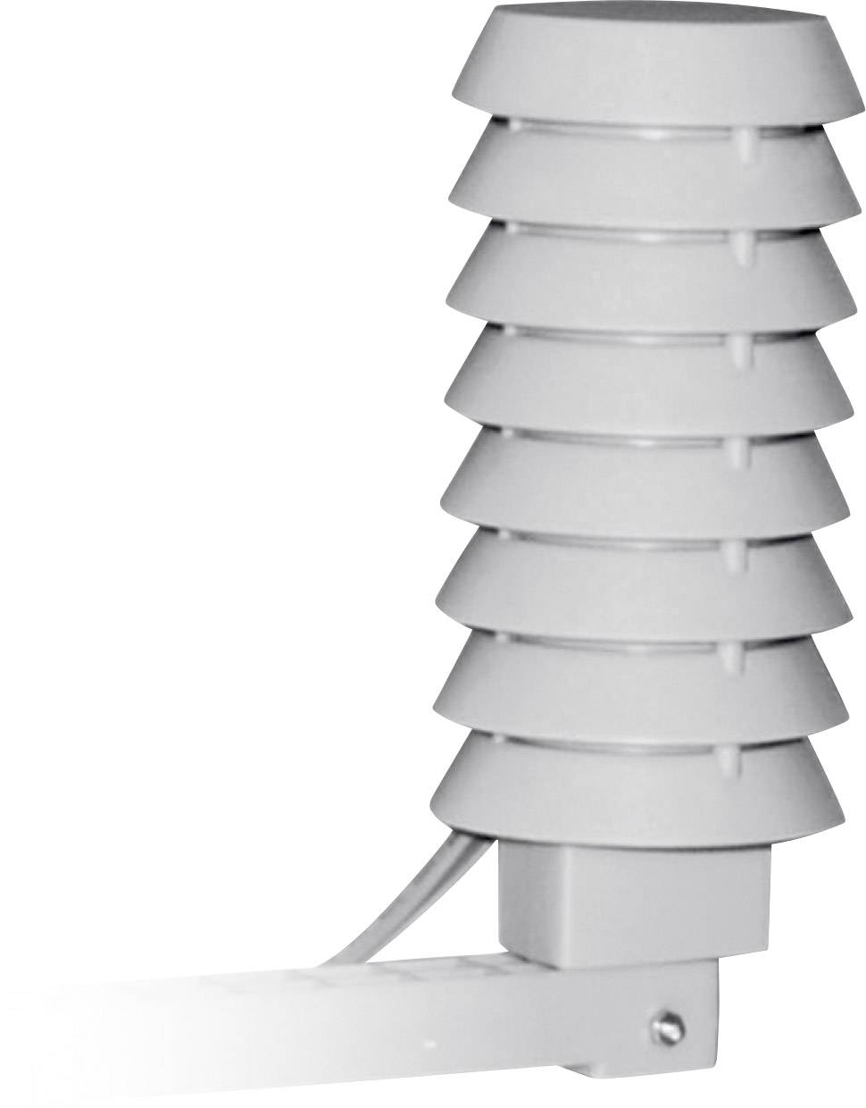 A grey light sensor in a stacked design for detecting light intensity, mounted on a white bracket.