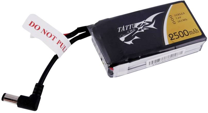 Tattu Scale model battery pack (LiPo) 7.4 V 2500 mAh No. of cells: 2 Softcase 3.5mm