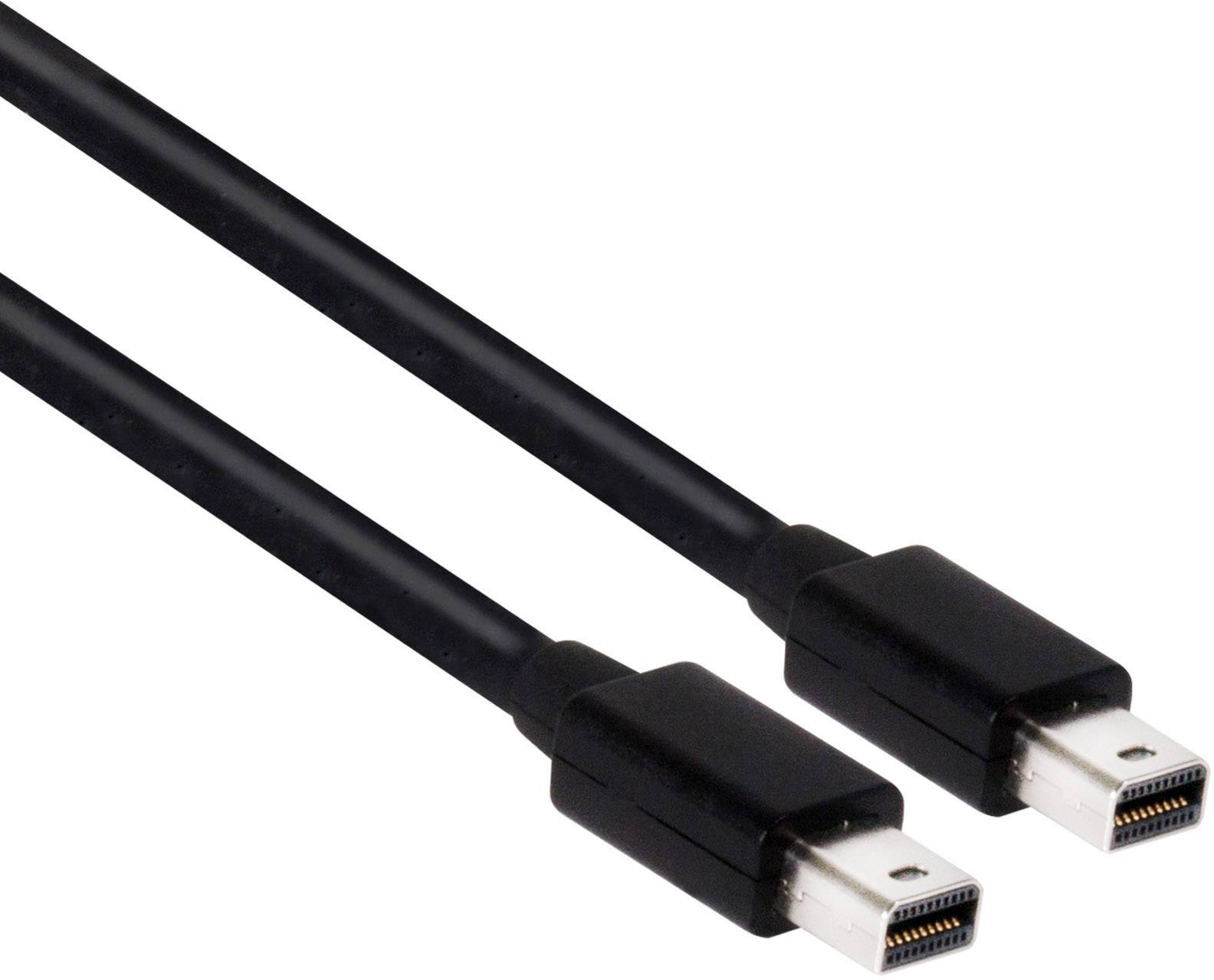 club3D Mini DisplayPort Cable Mini DisplayPort plug, Mini DisplayPort plug 2.00 m Black CAC-1164 Ultra HD (8K) DisplayPort cable