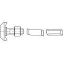 Alstertaler Schrauben & Präzisionsteile 1070234 T-head bolt M16 80 mm 88940 Stainless steel A4 10 pc(s)