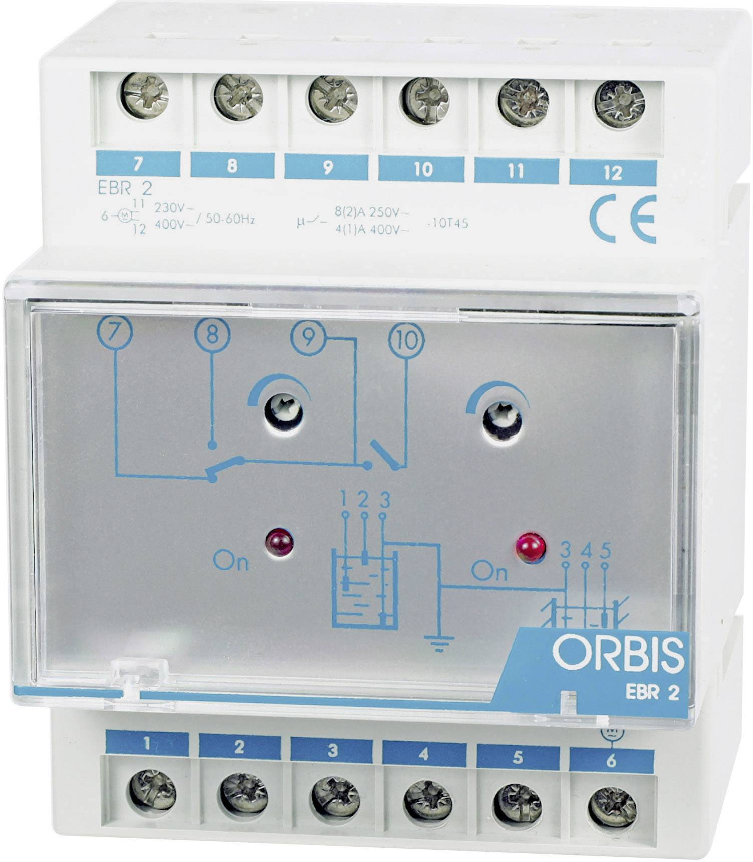 ORBIS Zeitschalttechnik Fluid level gauge 1 pc(s) EBR-2 Operating voltage: 230 V AC, 400 V AC (L x W x H) 65.5 x 71 x 86 mm