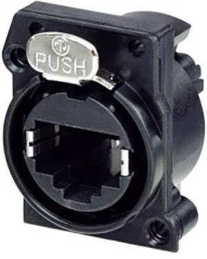 Neutrik Chassis socket NE8FAV-C5-CON Socket, vertical vertical No. of pins (RJ) 8P8C Black 1 pc(s)