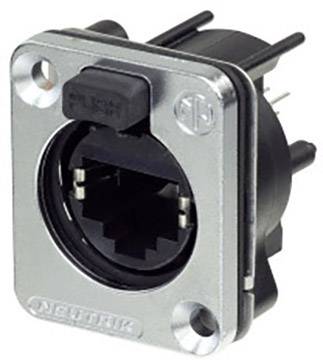 Neutrik Chassis socket NE8FDV-SE-CON Socket, vertical vertical No. of pins (RJ) 8P8C Silver 1 pc(s)