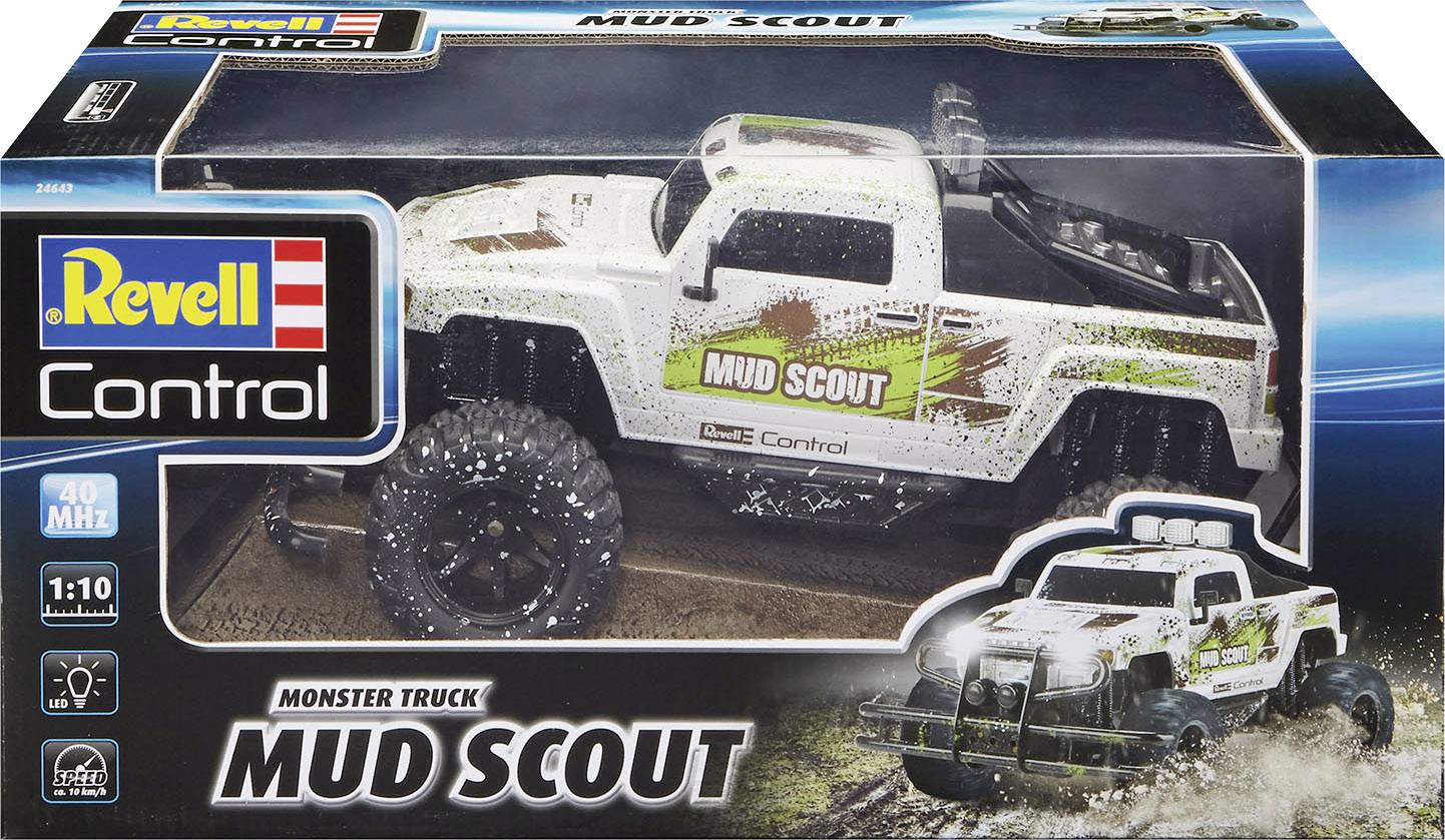 Revell Control 24643 New Mud Scout 1:10 RC model car for beginners Electric Monster truck RWD