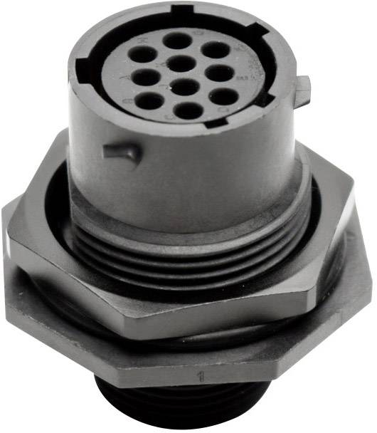 Amphenol RTS 7 12N 10S03 Bullet connector Socket, built-in Total number of pins: 10 Series (round connectors): Ecomate Aquarius