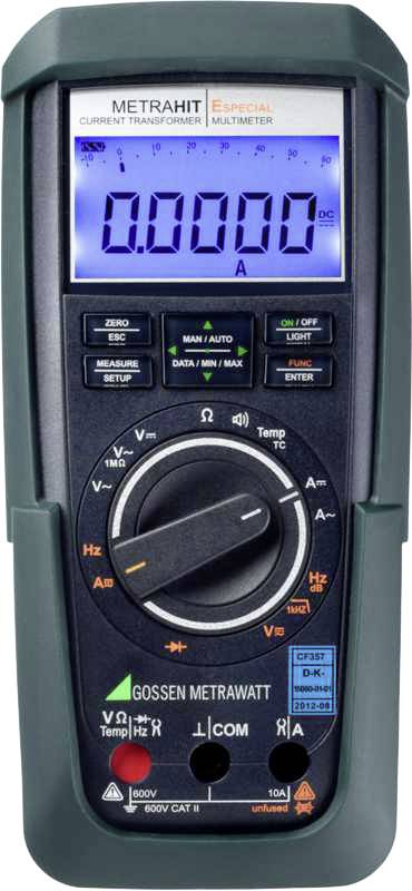 Gossen Metrawatt METRAHIT ESPECIAL Handheld multimeter Calibrated to (DAkkS standards) Digital Display (counts): 60000