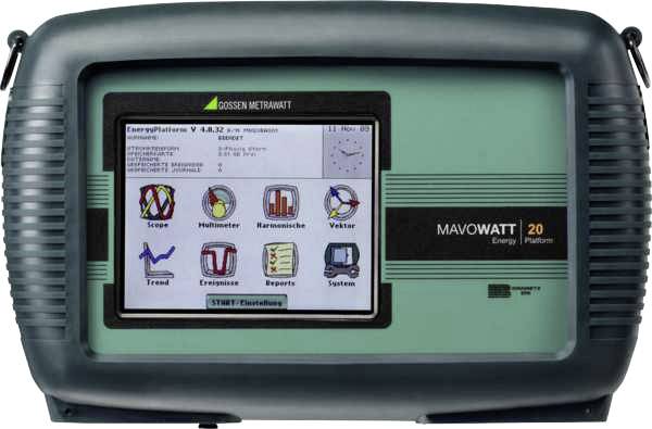 Gossen Metrawatt MAVOWATT 20 PR1500/SP8B Paket Network diagnostics 3-phase Data logger