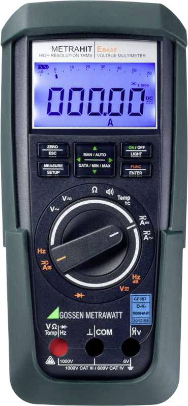 Gossen Metrawatt METRAHIT EBASE Handheld multimeter Calibrated to DAkkS standards Digital Display (counts): 60000