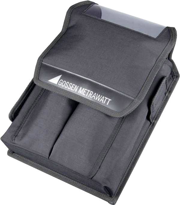 Black bag with 'Gossen Metrawatt' logo on the front, suitable for measuring instruments or similar equipment.