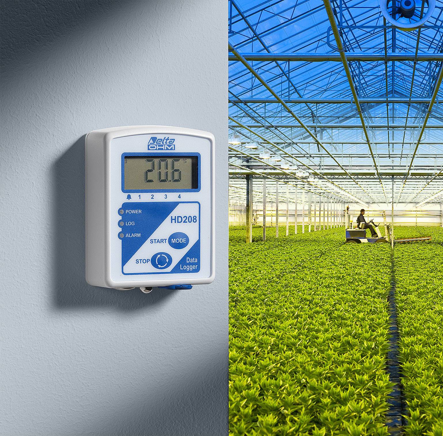 Delta Ohm HD208L.1NTV Kit RH data logger, Temperature data logger Unit of measurement Humidity, Temperature -40 up to 75 °C 0 up