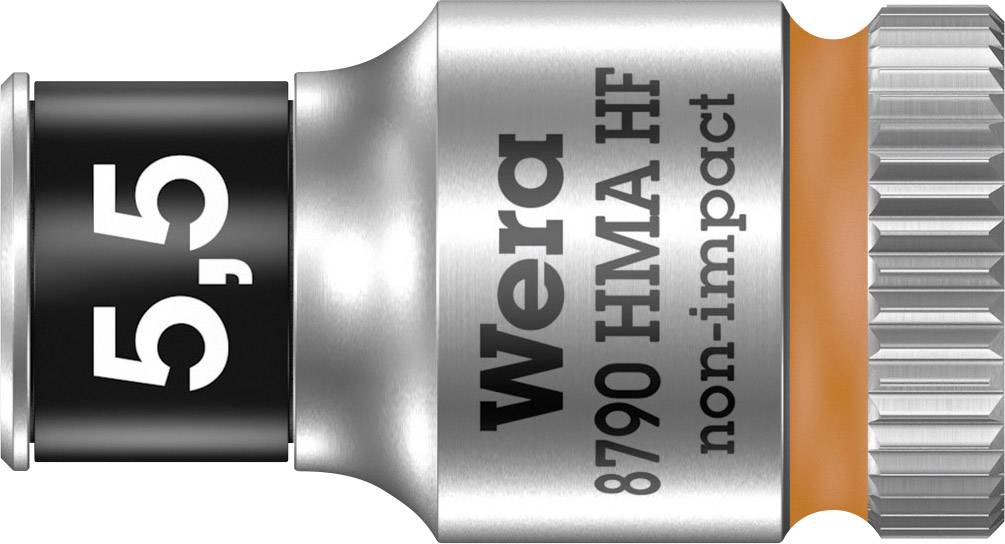 Wera hex socket insert, 5.5 mm size, Model 8790 HMA HF, suitable for non-impact applications.