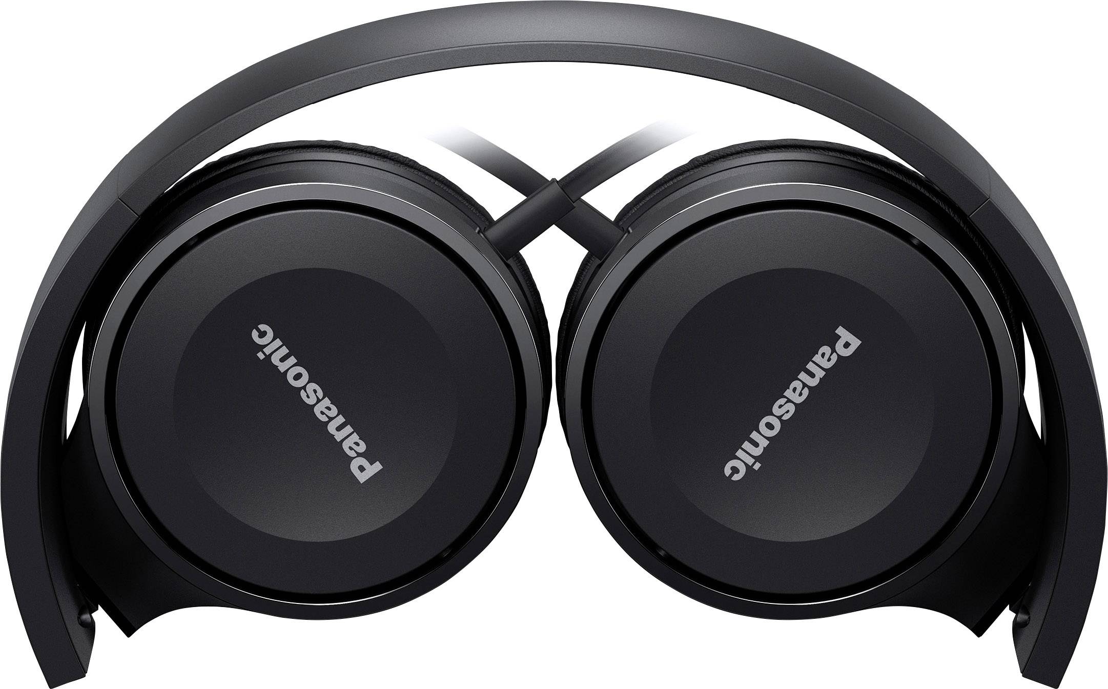 Panasonic RP-HF100ME On-ear headphones Corded (1075100) Black Foldable, Headset