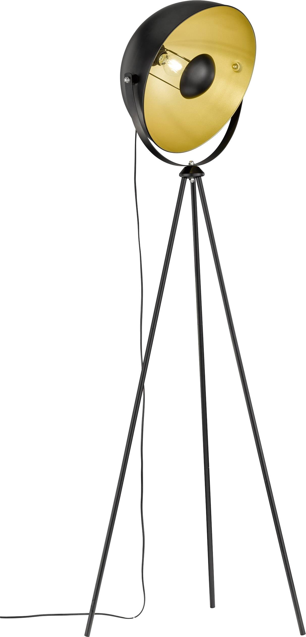 WOFI Mona 3019.01.10.7000 Floor standing light LED (monochrome) E-27 40 W Black, Gold
