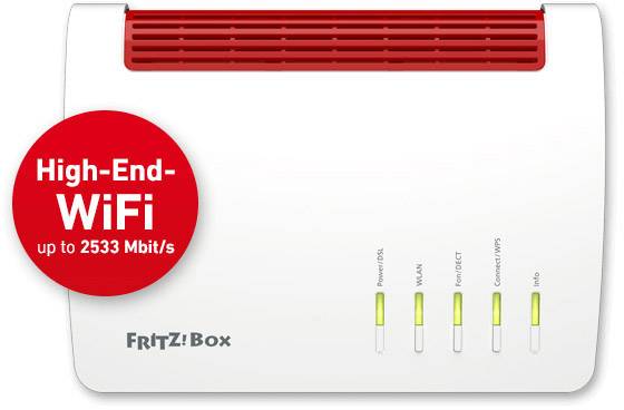 Fritz! FRITZ!Box 7590 International Wi-Fi modem router Built-in modem: ADSL, VDSL 2.4 GHz, 5 GHz 2533 MBit/s