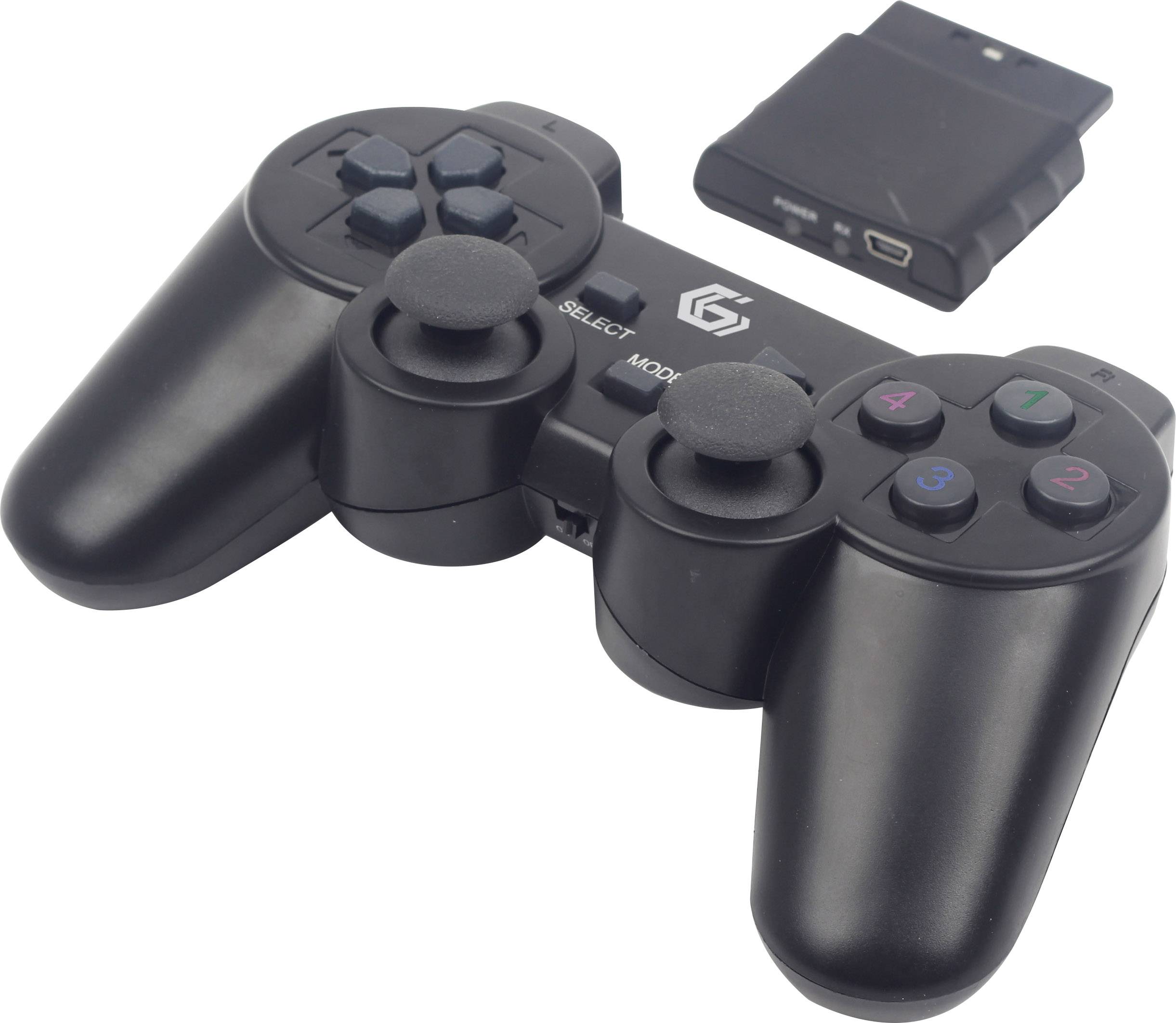 Gembird JPD-WDV-01 Gamepad PC, PlayStation 2, PlayStation 3 Black
