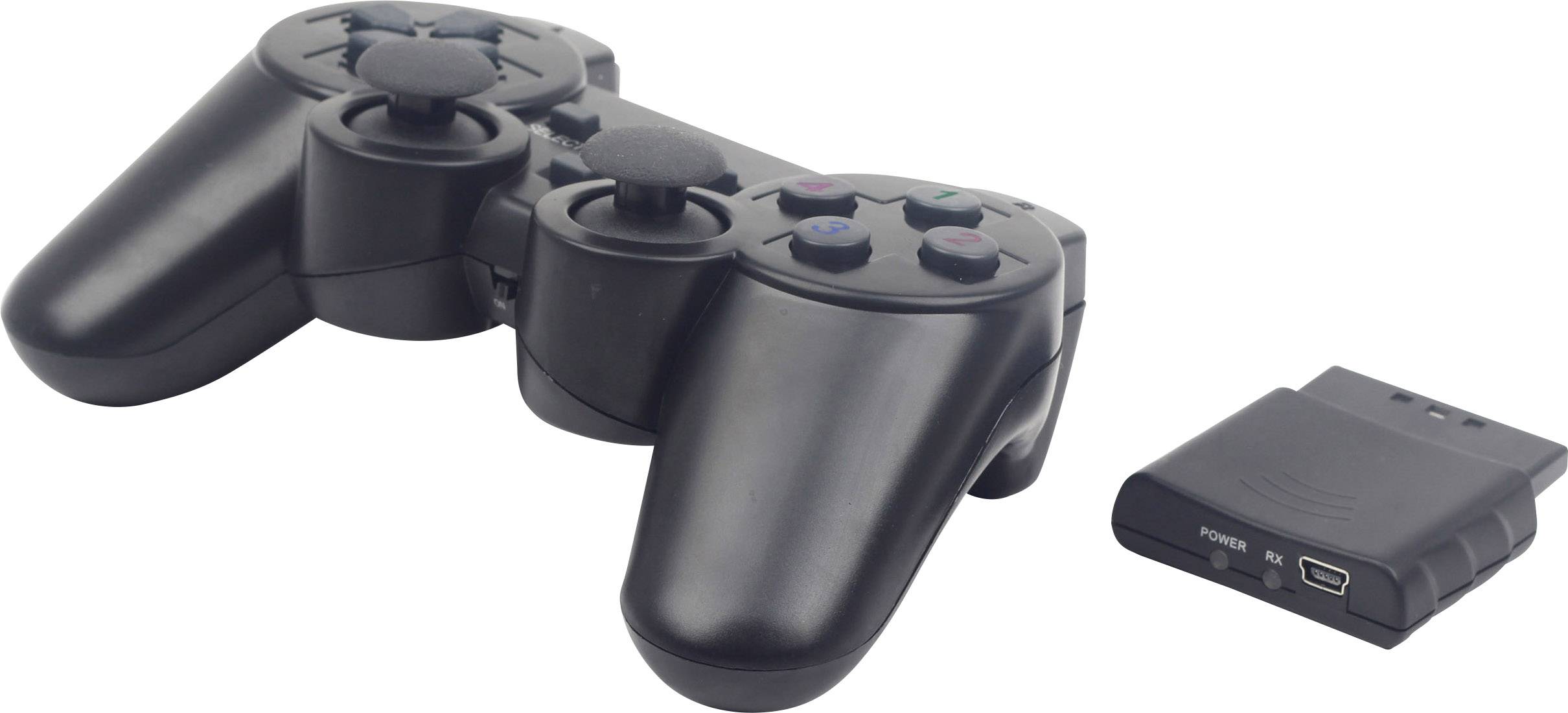 Gembird JPD-WDV-01 Gamepad PC, PlayStation 2, PlayStation 3 Black