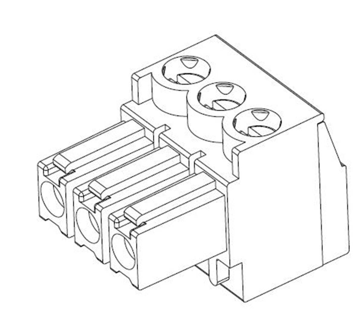 TE Connectivity Pin housing cable Total number of pins 3 Contact spacing: 3.50 mm 284506-3