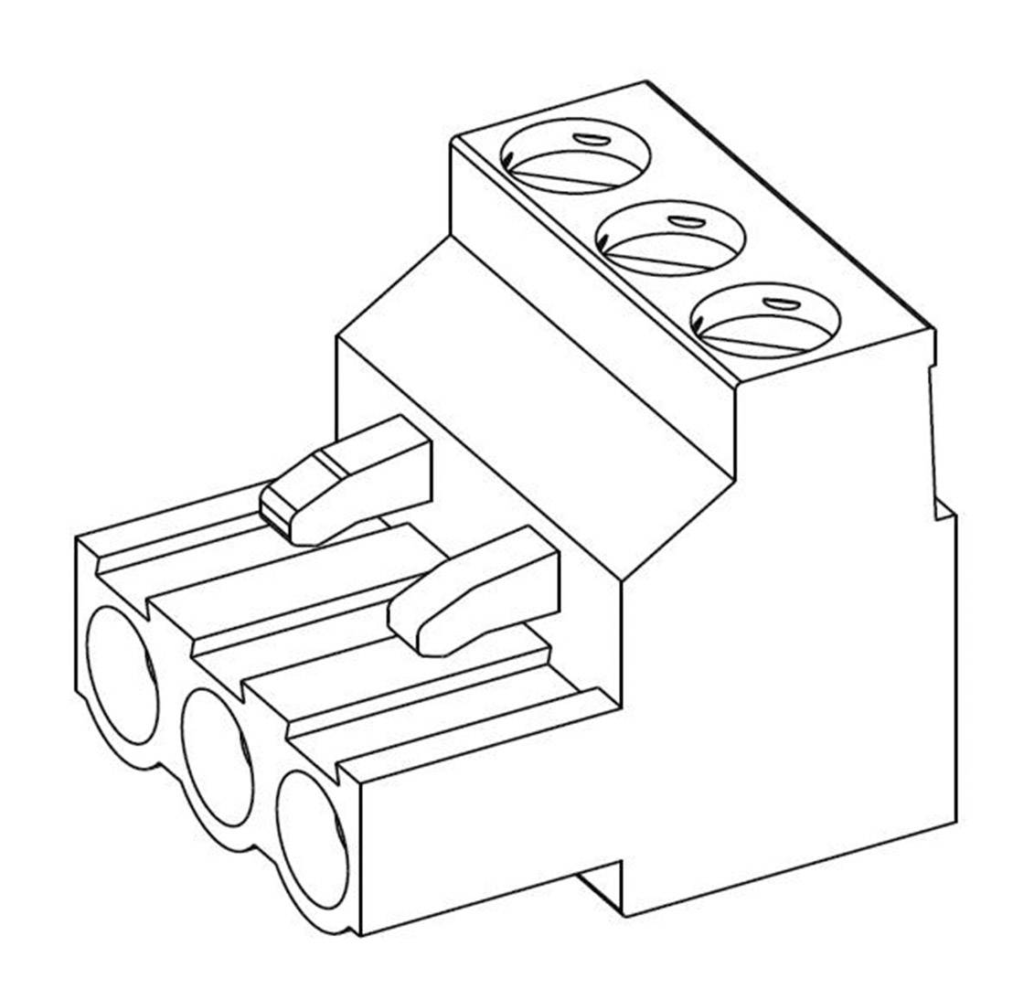 TE Connectivity Pin housing cable Total number of pins 2 Contact spacing: 5.08 mm 796634-2
