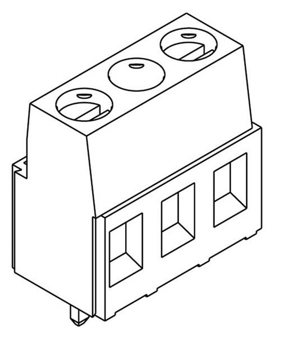 TE Connectivity 282843-2 Screw terminal 1.50 mm² Number of pins 2 Green