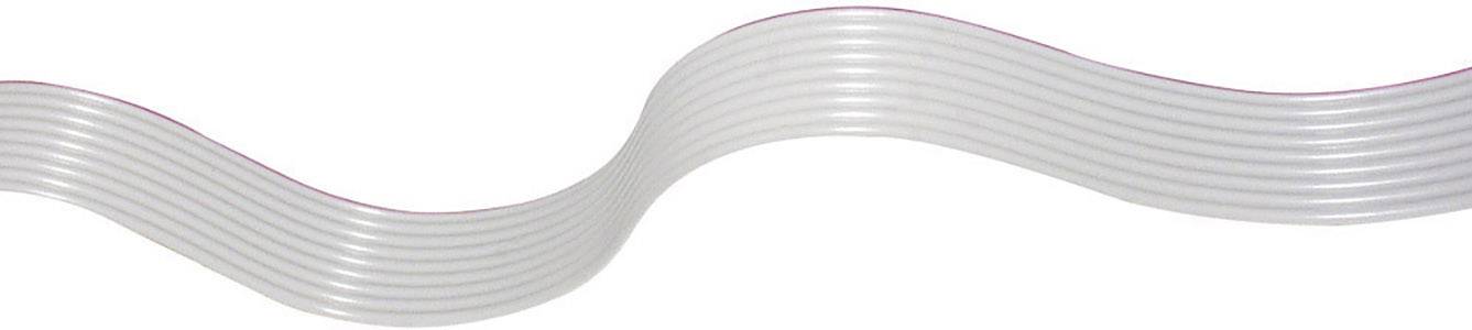 econ connect 28AWG8GR Ribbon cable Contact spacing: 1.27 mm 8 x 0.08 mm² Grey 30.50 m
