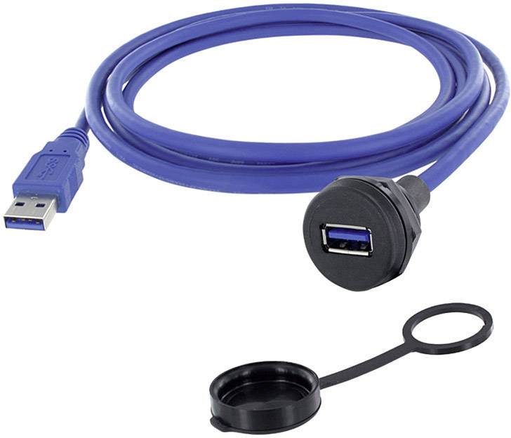 USB 3.0 type A RJ45 socket, mount 1310-1019-03 M22 1310-1019-03 encitech Content: 1 pc(s)
