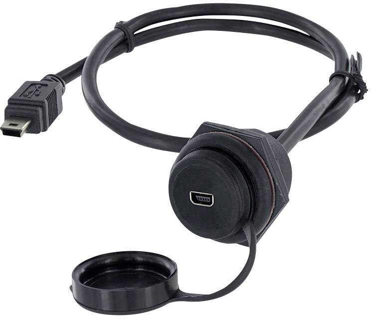 USB 2.0 plug Mini-B RJ45 socket, mount 1310-1026-05 M30 1310-1026-05 encitech Content: 1 pc(s)