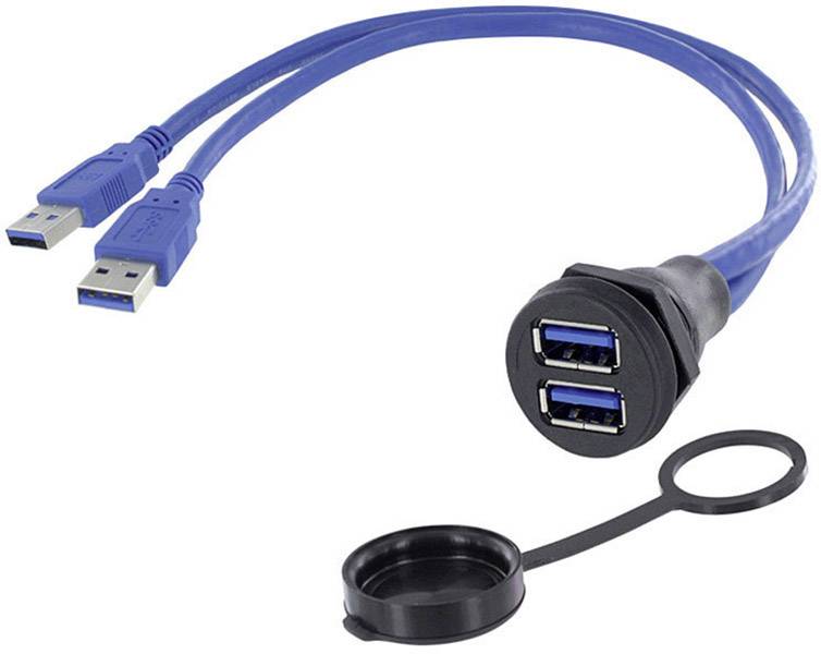 2x USB 3.0 socket A RJ45 socket, mount 1310-1029-01 M22 1310-1029-01 encitech Content: 1 pc(s)