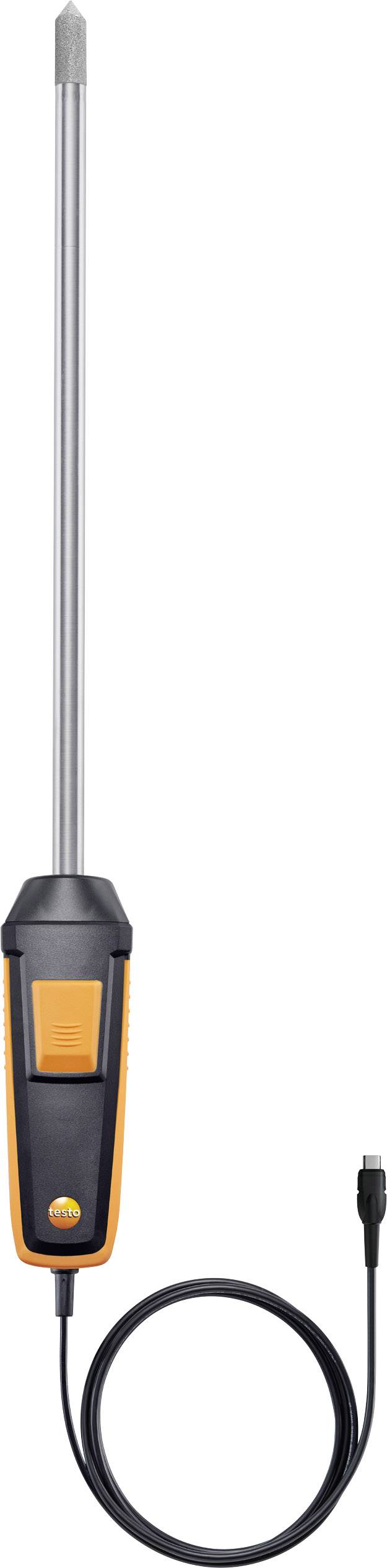Long electronic temperature measuring device with wired sensor.