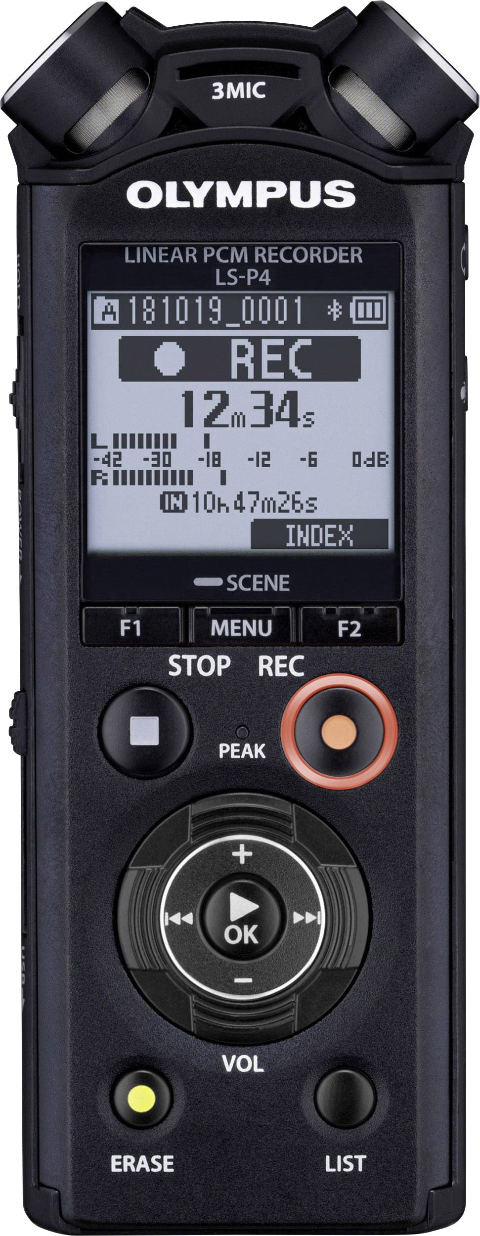 Olympus LS-P4 Portable audio recorder Black