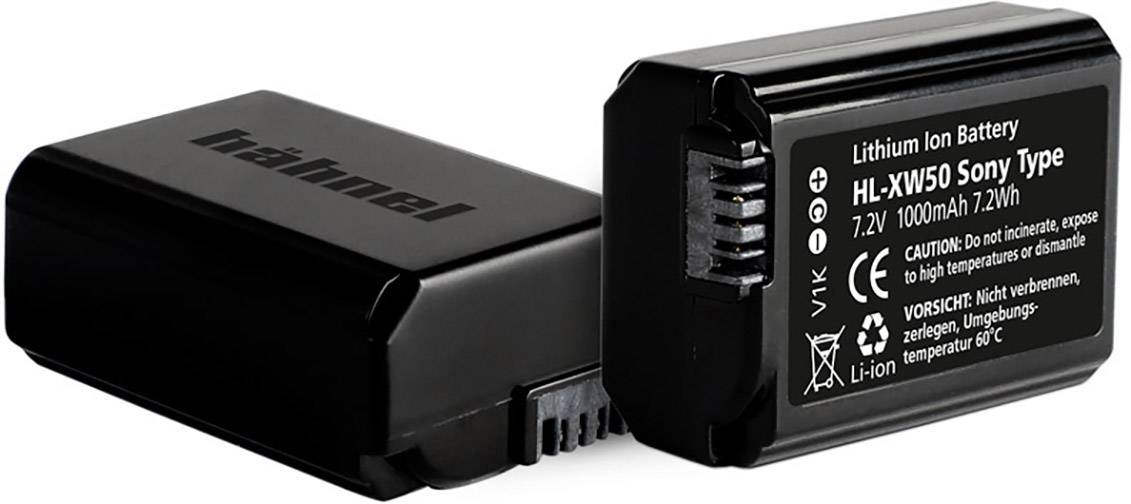 Hähnel Fototechnik HL-XW50 Camera battery replaces original battery (camera) NP-FW50 7.2 V 1000 mAh