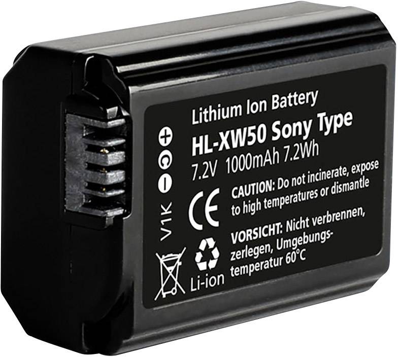 Hähnel Fototechnik HL-XW50 Camera battery replaces original battery (camera) NP-FW50 7.2 V 1000 mAh