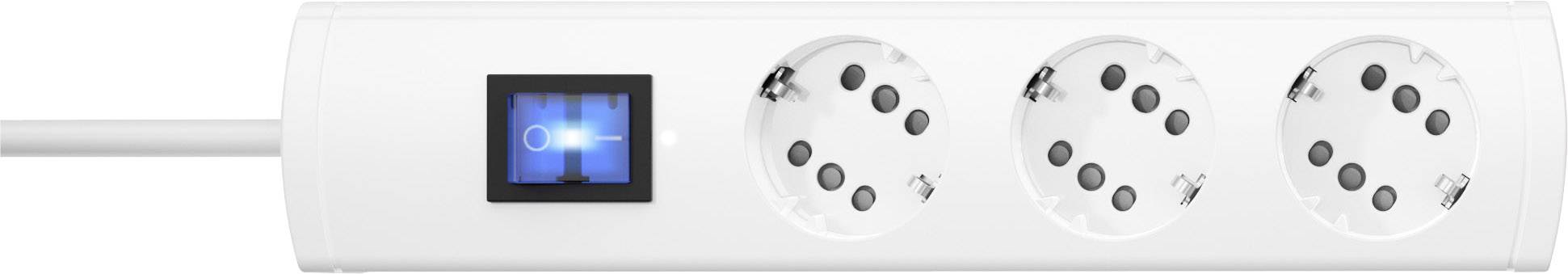 Kopp 233802006 Power strip (+ switch) 3x White PG connector 1 pc(s)