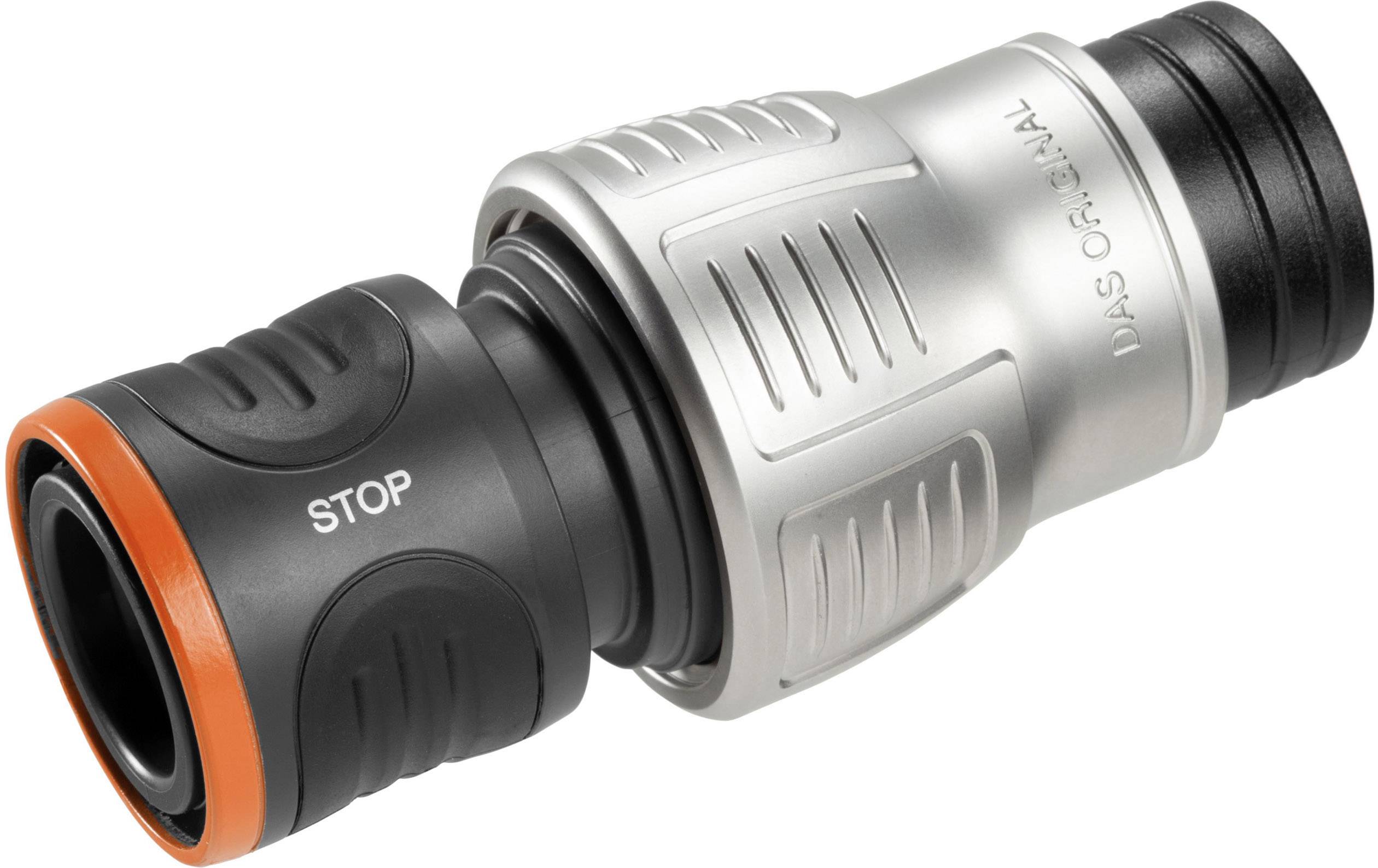 GARDENA 18254-50 Premium Plastic Waterstop connector 19 mm (3/4") Ø, Hose connector Water stop