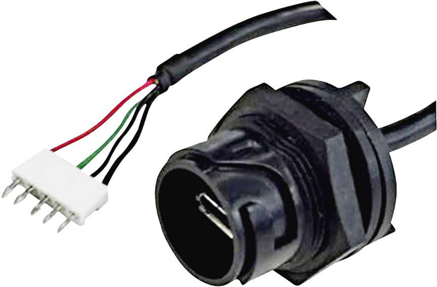 Micro-USB B mounted socket Socket, built-in Buccaneer 4000 Suitable for: Supermatic PXP 4040 PXP4043/B Bulgin Content: 1 pc(s)