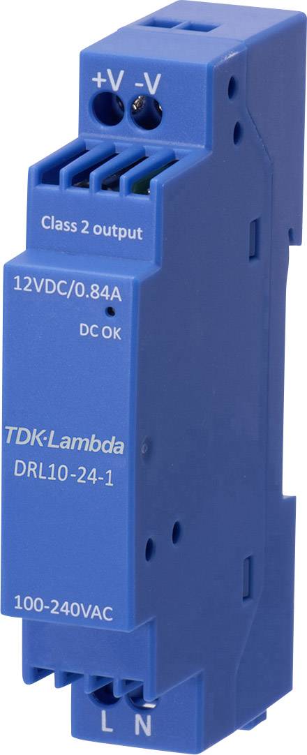 TDK-Lambda DRL10-12-1 Rail mounted PSU (DIN) 12 V 0.84 A 10.08 W Content 1 pc(s)