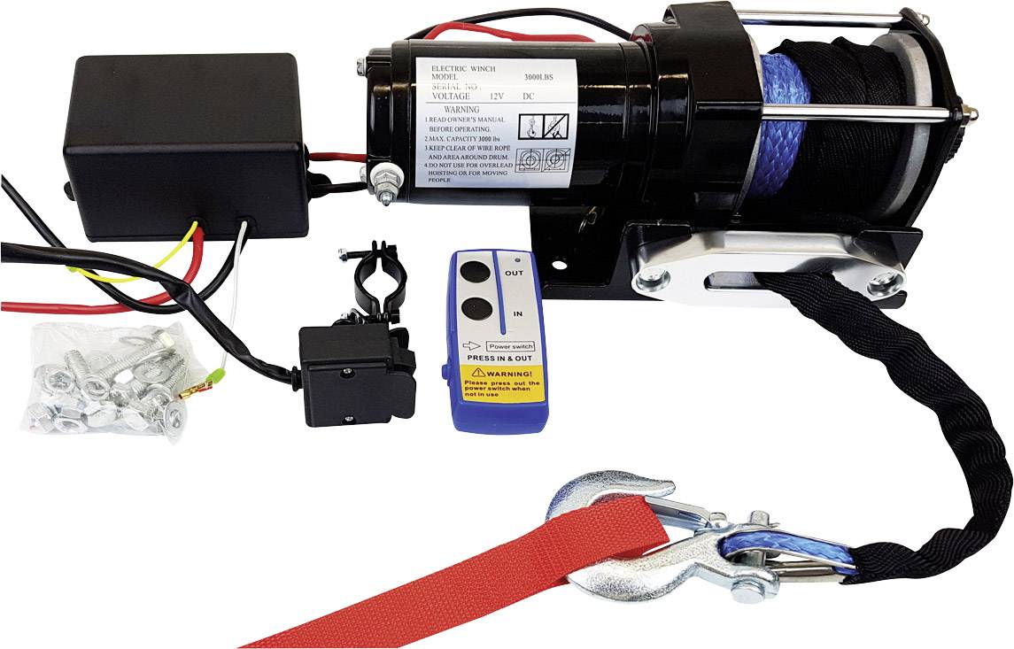 Berger & Schröter Winch 31778 Traction (rolling)=2722 kg Cordless remote control