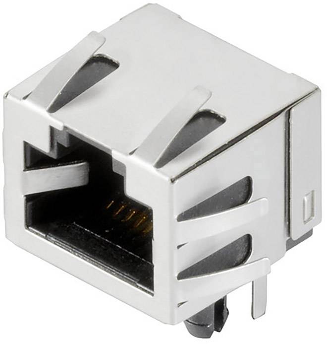 Weidmüller RJ45C5 R1U 3.3E4N RL RJ45 Plug connector CAT 5 2562930000 Socket, horizontal mount No. of pins (RJ) 8 Silver, Black