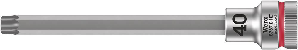 Bits screwdriver with Torx head and size '40', silver-coloured with red ring. Suitable for screws with Torx profile.