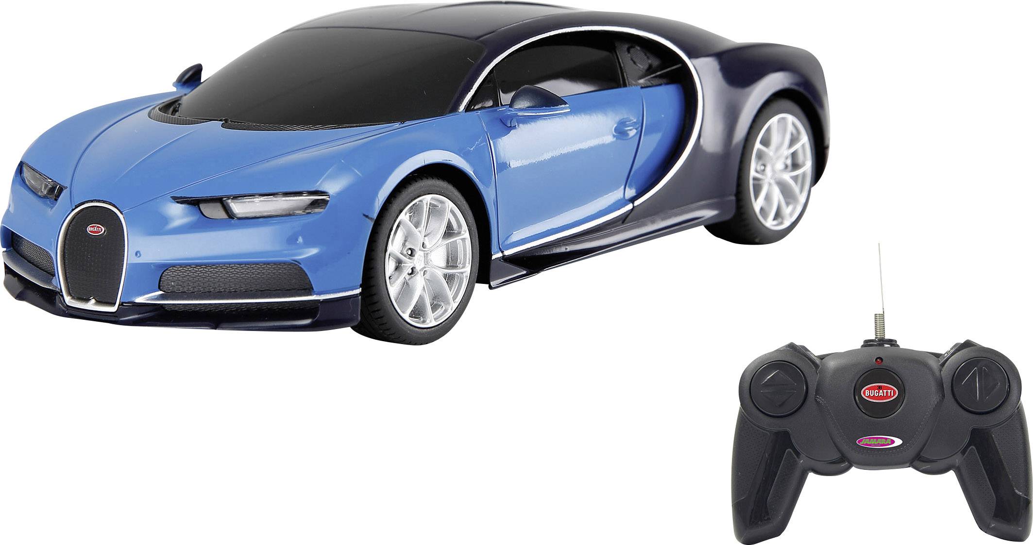 Jamara 405137 Bugatti Chiron 1:24 RC model car for beginners Electric Road version