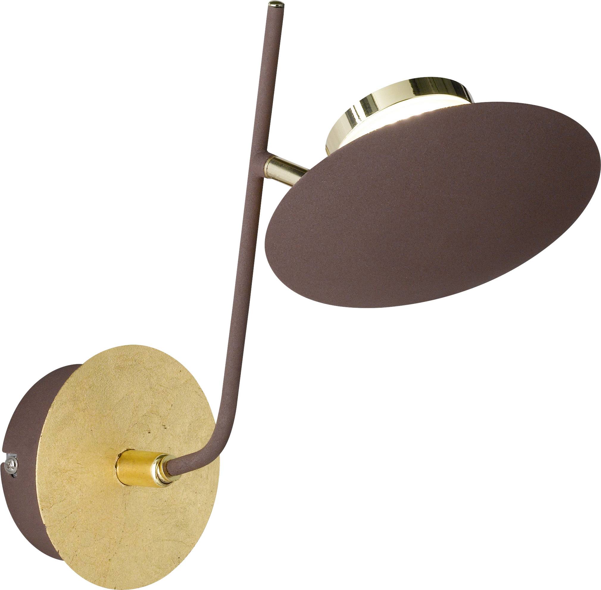 WOFI Salem 4287.01.15.6000 LED wall light 4.5 W Warm white Gold, Brown