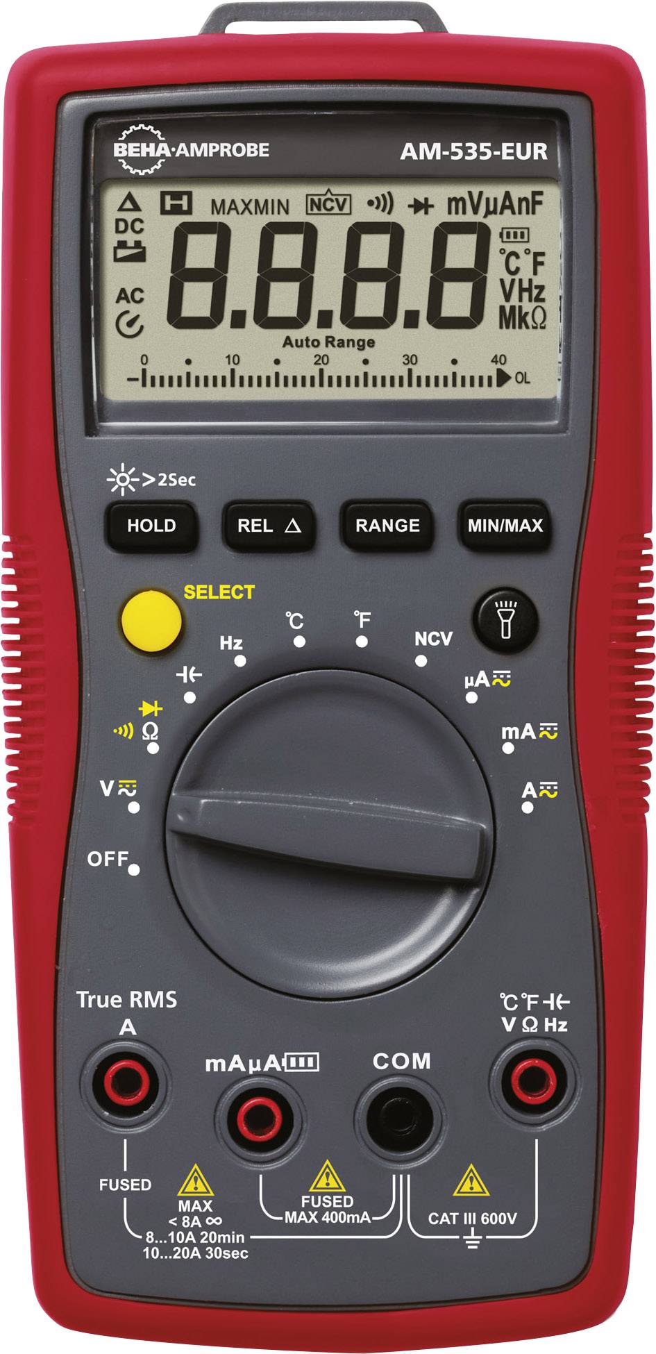 Beha Amprobe AM-535-EUR Handheld multimeter Digital CAT III 600 V Display (counts): 4000