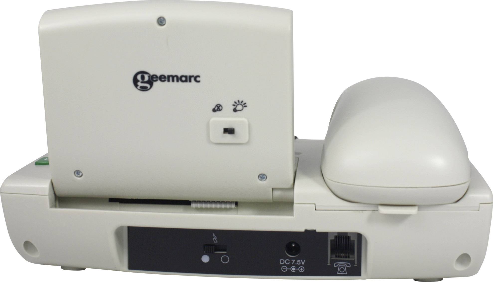 Geemarc SERENTIES Corded Big Button incl. emergency call transmitter Backlit White